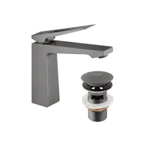 Смеситель для раковины Kroner KRP Ersel-GRP0110BV с донным клапаном