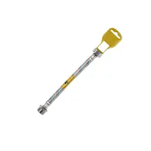 Гнучка підводка для підключення води Kroner KRM 1/2" ВЗ 60 см в нейлоновому обплетенні покритому ПВХ