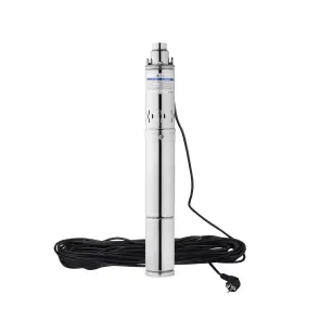Насос глубинный шнековый Agua 3S QGD 1.8-75-0.37 Hmax 75 м Qmax 30 л/мин P 370 Вт со встроенным конденсатором №3