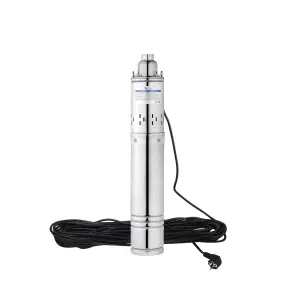 Насос глибинний шнековий Agua 4S QGD2,1-80-0,37 Hmax 80 м Qmax 35 л/хв P 370 Вт з вбудованим конденсатором №3