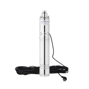 Насос глибинний шнековий Agua 4S QGD2,4-130-0,75 Hmax 130 м Qmax 40 л/хв P 750 Вт з вбудованим конденсатором №3