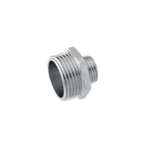Ниппель переходящий Karro 1"х1/2" ЗЗ никелированный KR-3114 №1