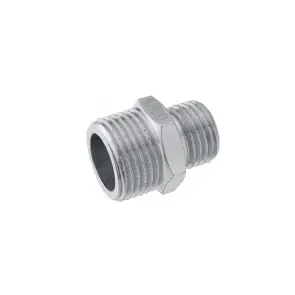 Ниппель переходящий Karro 1 1/2"х1" ЗЗ никелированный KR-3114 №1