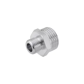 Ніпель перехідний Karro 1/2"х1/4" ЗЗ нікельований KR-3114 №3