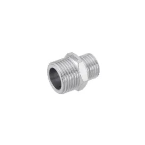 Ниппель переходящий Karro 3/8"х1/4" ЗЗ никелированный KR-3114 №1