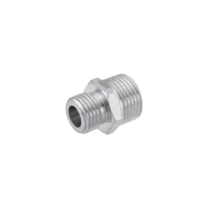 Ниппель переходящий Karro 3/8"х1/4" ЗЗ никелированный KR-3114 №3