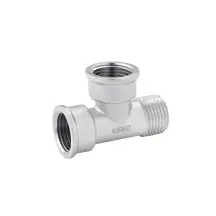 Тройник Karro 1/2" ВУЗ никелированный KR-3213