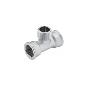 Трійник Karro 1/2" ВЗВ нікельований KR-3213 №1