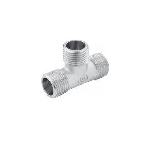 Тройник Karro 1/2" ЗЗЗ никелированный KR-3213 №1