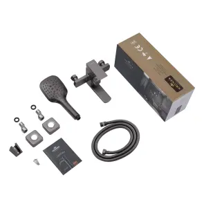 Смеситель для ванны Kroner KRP Edelstahl Kubus - PVD060 №8