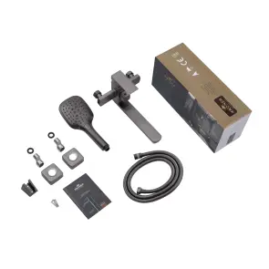 Змішувач для ванни Kroner KRP Edelstahl Kubus - PVD070 №8