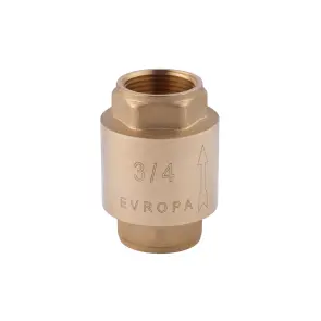 Обратный клапан Karro "Europa" 3/4" ВВ с латунным штоком №1
