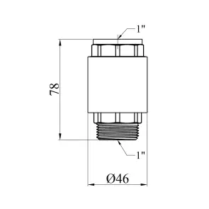 Обратный клапан Karro 1" ВЗ с латунным штоком KR-6220 №2