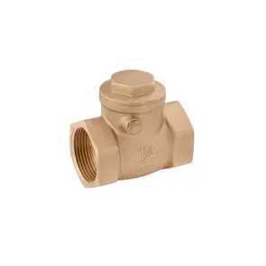 Лепестковый клапан Karro 1 1/4" ВВ латунный KR-107 №1