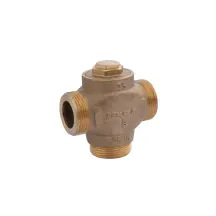 Трехходовой клапан Karro (DN) 25, d=1 1/4" ЗЗЗ латунный KR-1134