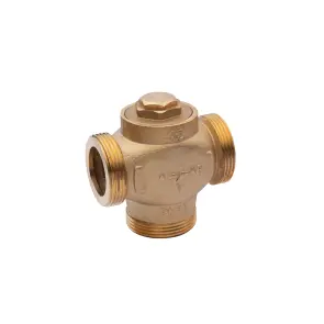 Трехходовой клапан Karro (DN) 32, d=1 1/2" ЗЗЗ латунный KR-1134 №1