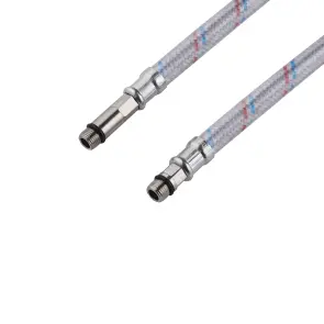 Гнучка підводка для підключення змішувача Kroner KRM 1/2"хМ10 ВЗ 40 см в нейлоновому обплетенні покритому ПВХ (пара) №3