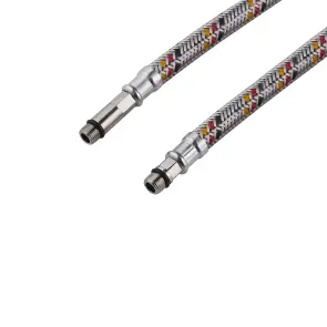 Гибкая подводка для подключения смесителя Kroner KRP 1/2"хМ10 ВЗ 60 см в оплетке из нержавеющей стали (пара) №3