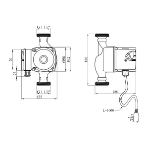 Насос циркуляційний Agua GPD 25/4-180 №2