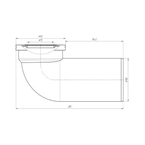 Фановая труба для унитаза ANIplast с выпуском 110х90° W9220EU №2
