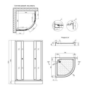 Душевая кабина Agua Cascad - S.F.G.90x90 см №2