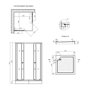 Душевая кабина Agua Elposo-Q.S.F.D.90x90 см №2