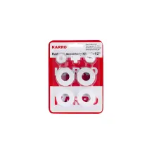 Комплект пробок для радиатора Karro 1/2" белые.