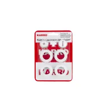 Комплект пробок для радиатора Karro 3/4" белые.