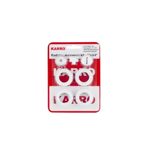 Комплект пробок для радиатора Karro 3/4" белые. №1