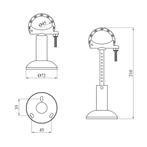 Напольный кронштейн для радиатора Karro KR-722 №2