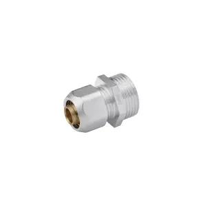 Муфта металлопластиковая Karro 16х3/4" РЗ никелированная KR-0510 №3