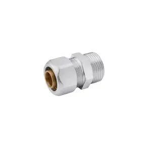 Муфта металлопластиковая Karro 20х3/4" РЗ никелированная KR-0513 №1