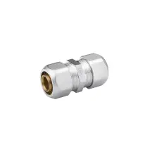 Муфта металлопластиковая Karro 16х16 никелированная KR-0530