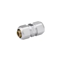 Муфта металлопластиковая Karro 20х20 никелированная KR-0531