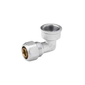 Колено металлопластиковое Karro 20х3/4" РО никелированное KR-0622 №1