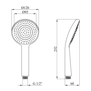 Лейка для ручного душа Kroner KRM - C719 №2