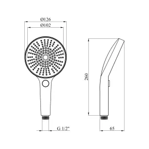 Лейка для ручного душа Kroner Element 2801552923Z-5301 №2