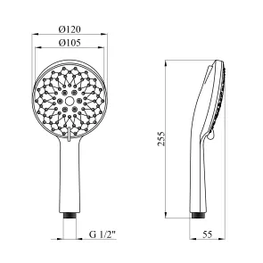 Лійка для ручного душу Kroner KRM - C723 №2