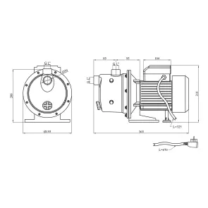 Насос поверхневий Forwater JET 100S 1,1 кВт №2