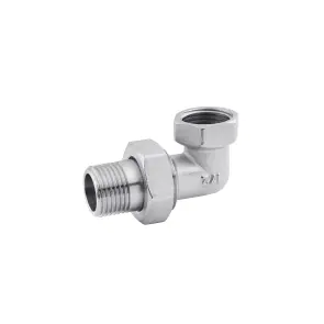 Згін-американка кутова Karro 1/2" ВЗ нікельована KR-3103 №1