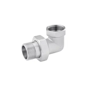 Згін-американка кутова Karro 1" ВЗ нікельована KR-3103 №1