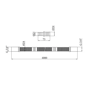 Шланг зливний для пральної машини Kroner KRP - DR400 400 см №2
