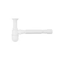 Сифон для раковини Agua TB01 1 1/2''х40/50 мм з литим випуском