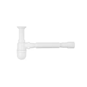 Сифон для раковини Agua TB01 1 1/2''х40/50 мм з литим випуском №1