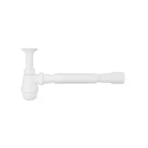 Сифон для раковини Agua TB06 1 1/4''х40/50 мм з литим випуском