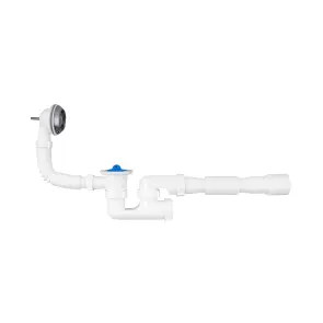 Сифон для ванни Agua BS03 1 1/2"х40/50 мм з переливом та ревізією №1