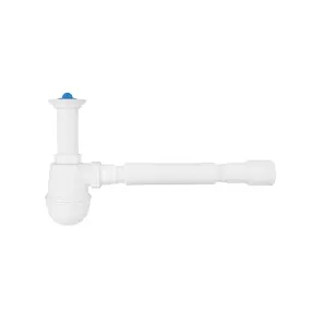 Сифон для кухонной мойки Agua TW01 1 1/2"х40/50 мм с литым выпуском №1