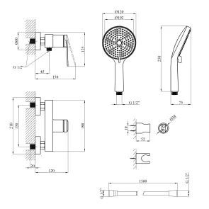 Смеситель для душа Kroner Element 211411-0101 №2