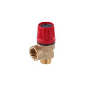 Запобіжний клапан Karro 1/2" ВЗ 3 Bar латунний №1