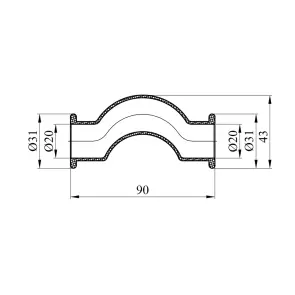 Обвід короткий PPR GrandiTherm 20 мм №2